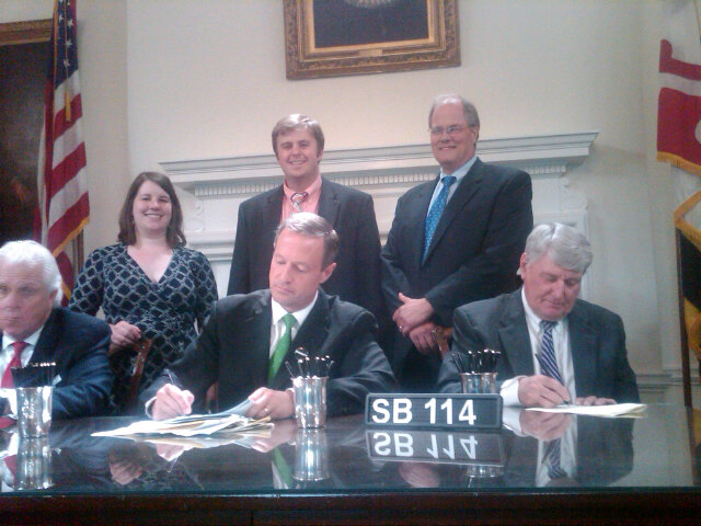 Governor O'Malley signs SB 114