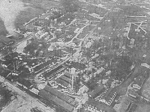 Aerial photograph of Aerial Products Inc. (Dwyer site) from the November 3, 1949 Cecil Whig