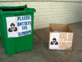 Recycling bin and box