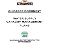 Cover of Water Supply Guidance