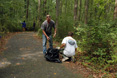 Invasive plant removal in Quiet Waters Park
