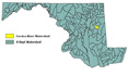 Corsica River Watershed Location Map