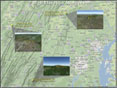 Locations of the three high elevation air monitoring sites.
