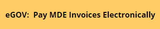 Pay MDE Invoices Electronically
