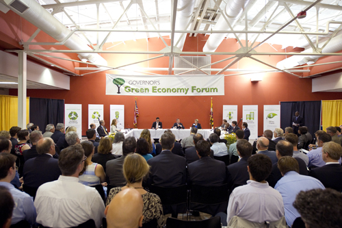 Business leaders share their successful efforts to create green jobs.