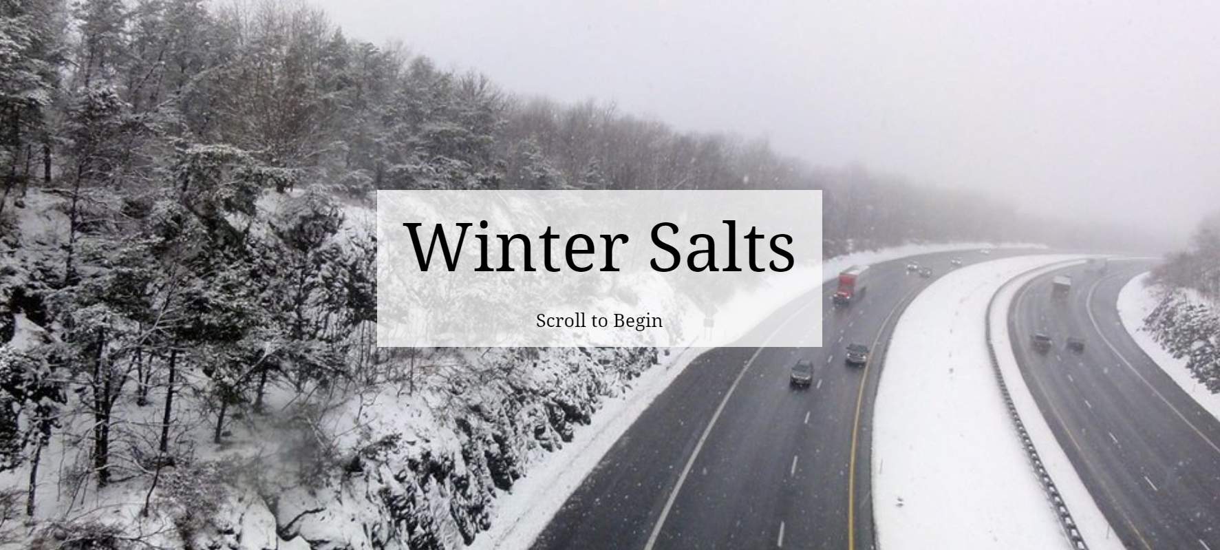 Road Salt in MD