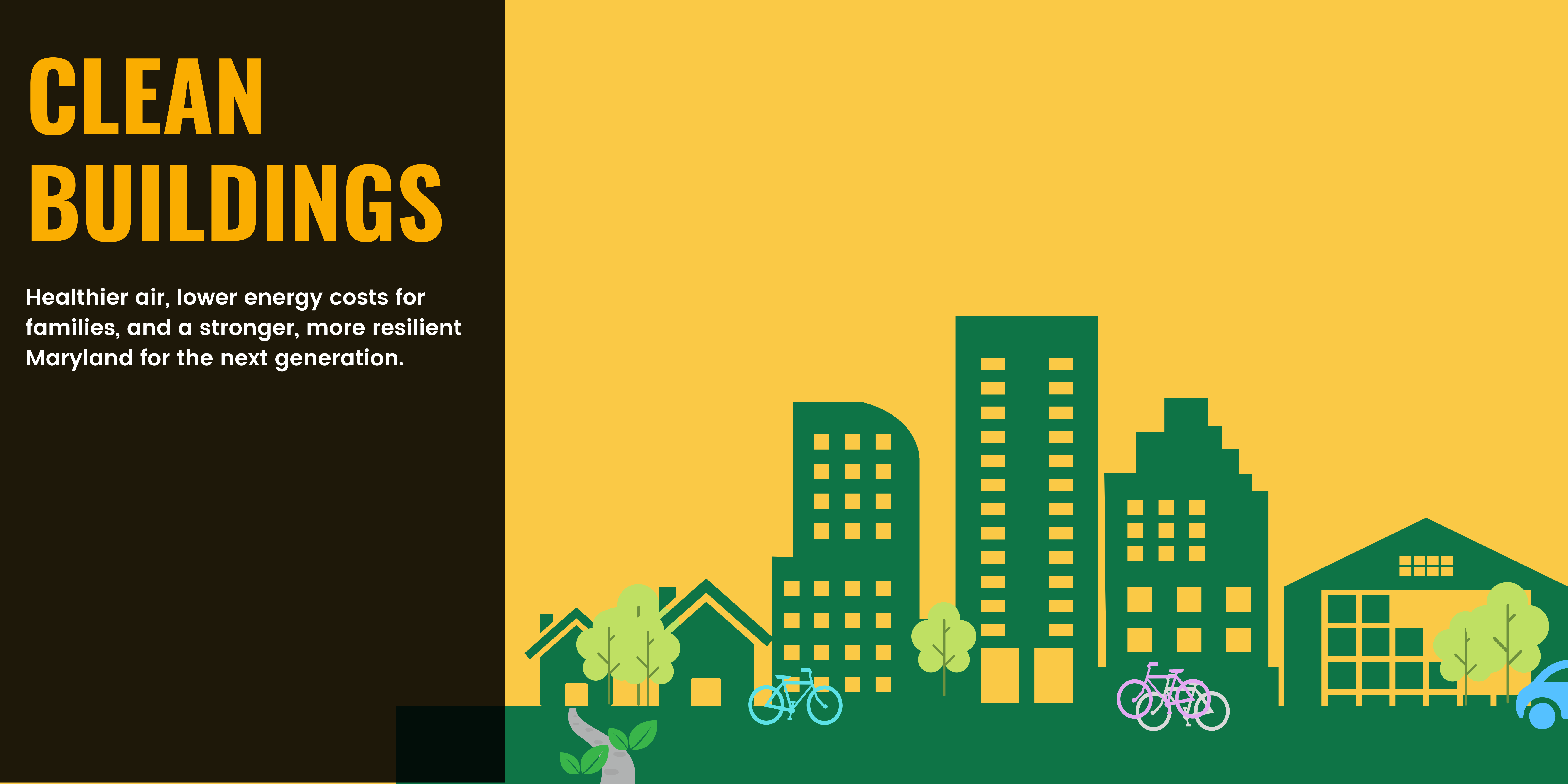 Image that says clean buildings