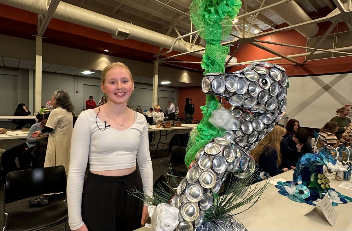 Header Image 3: bottle sculpture