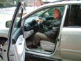 Photo 2 - Secretary Philbrick in a Hybrid Lexus