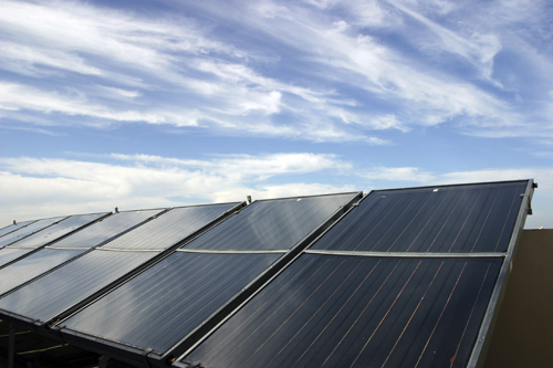 Photo of solar panels
