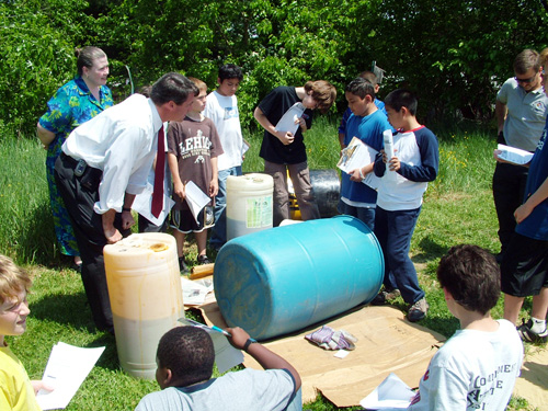 Students from Eastern Middle School