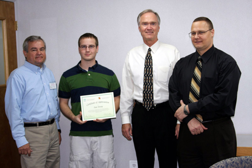 Photo of Certificate presentation