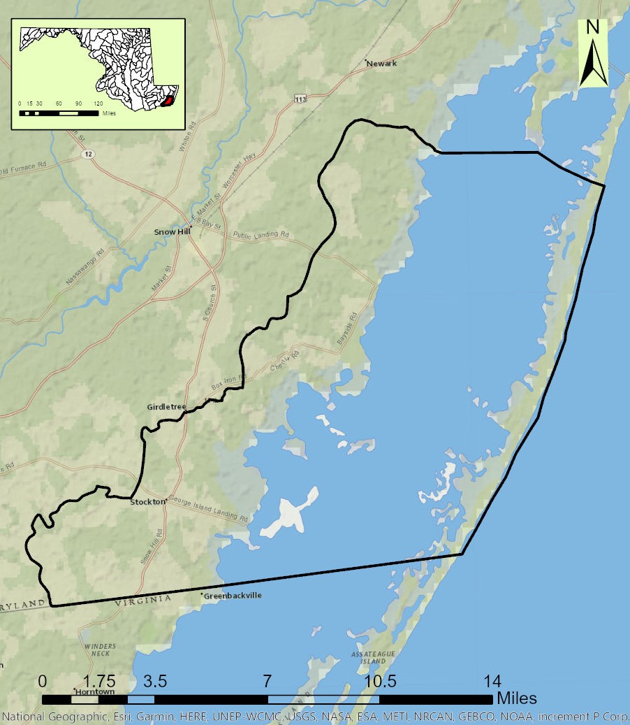 Chincoteague Bay Map
