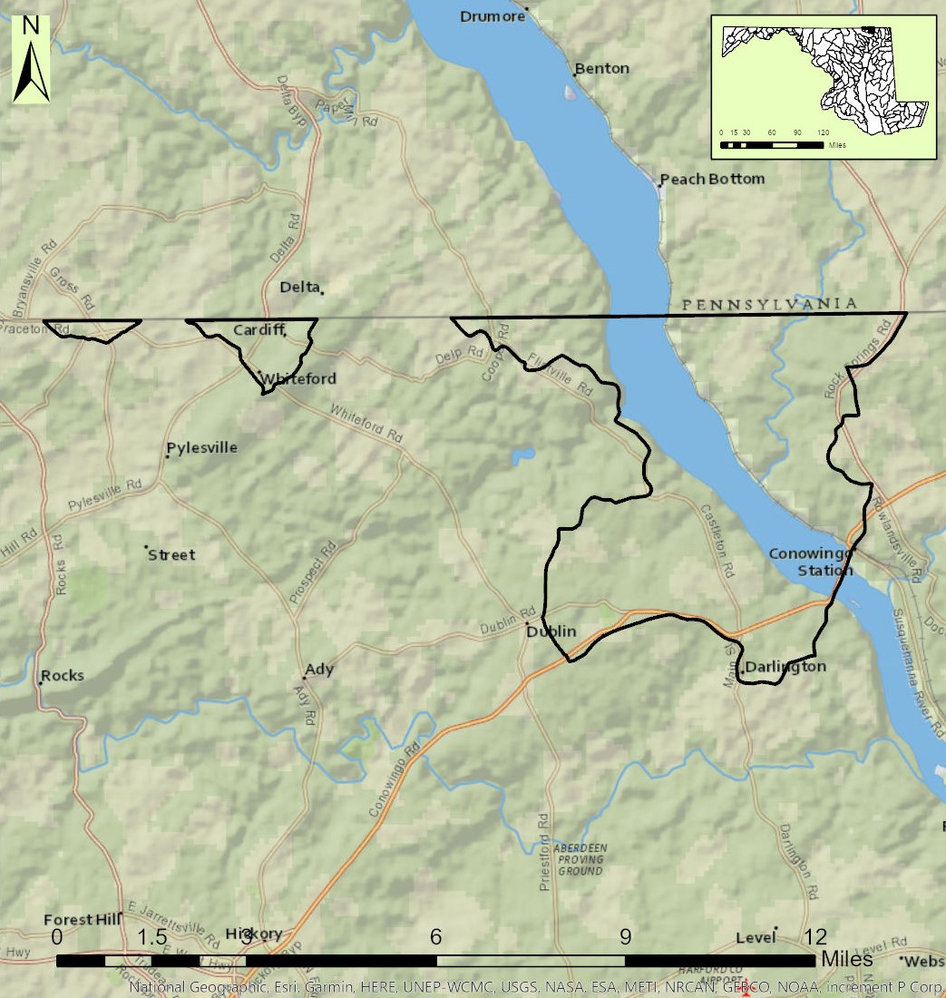 Conowingo Dam/Lower Susquehanna River Map