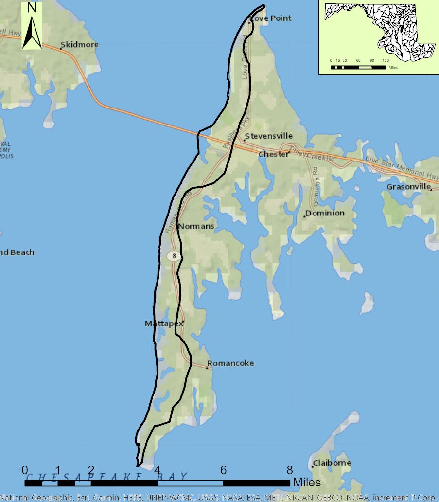 Kent Island Bay Map