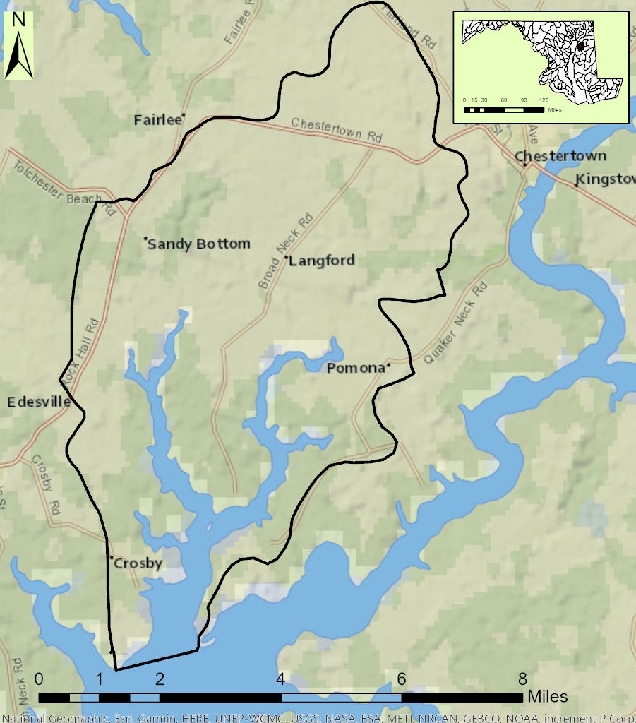 Langford Creek Map