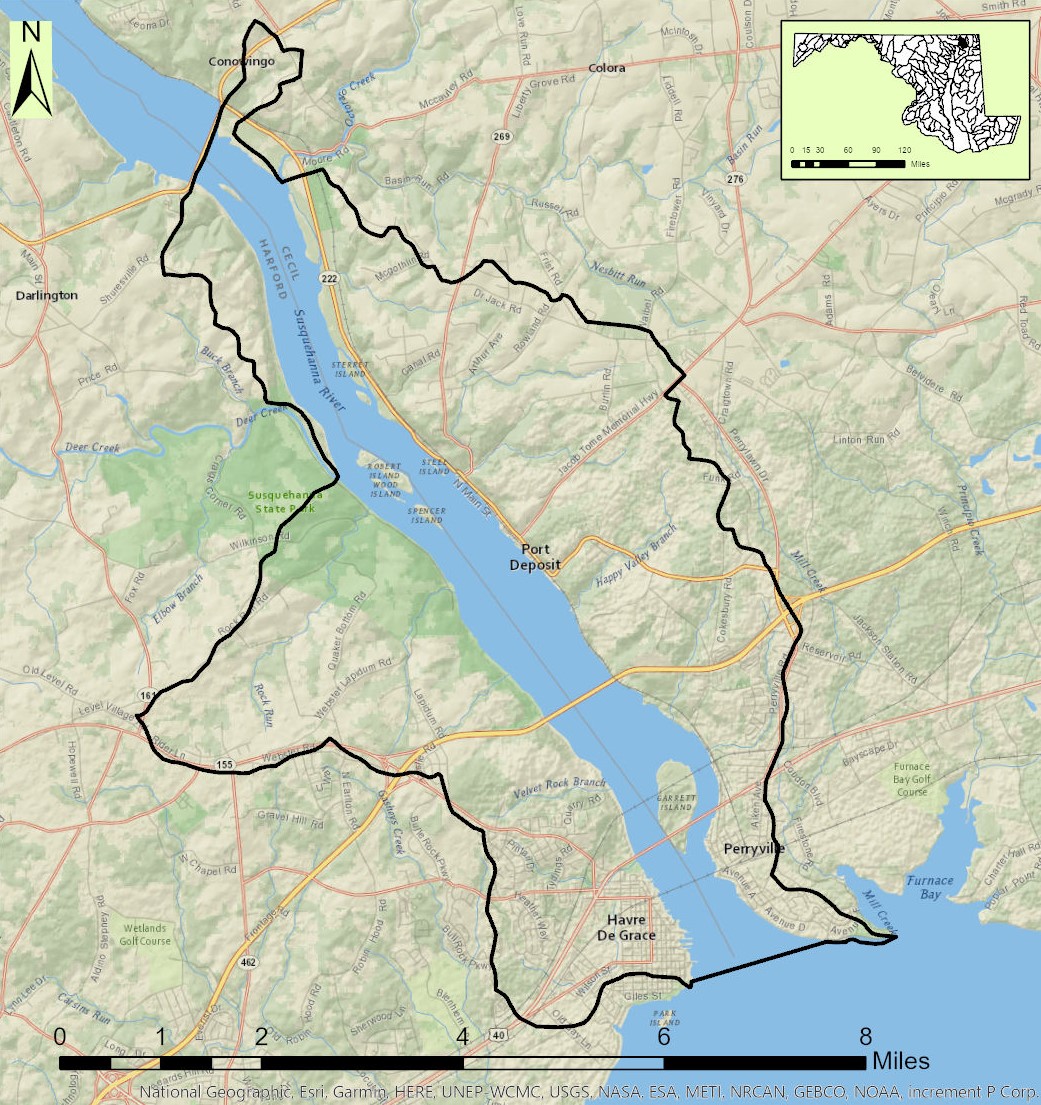 Lower Susquehanna River Map