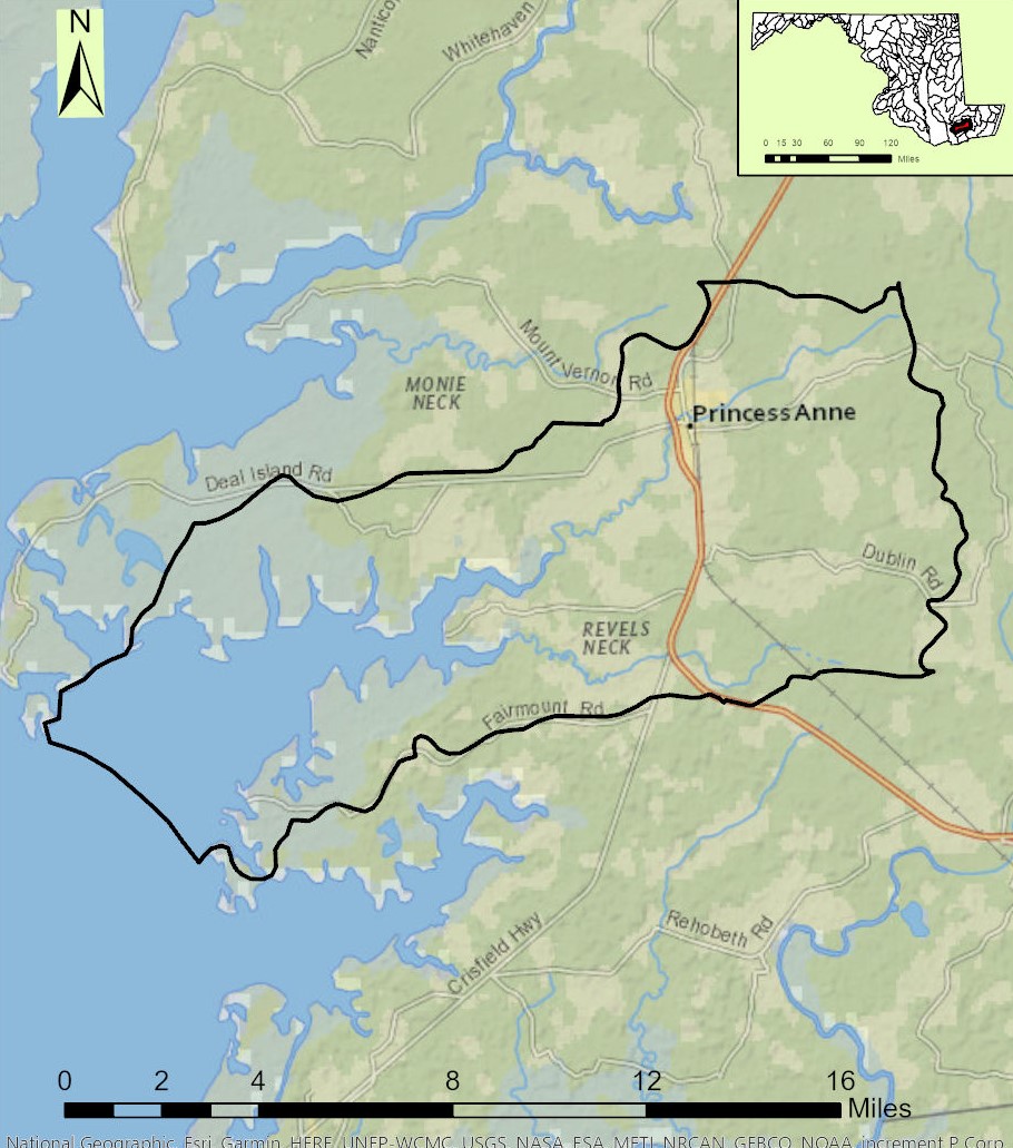 Manokin River Map