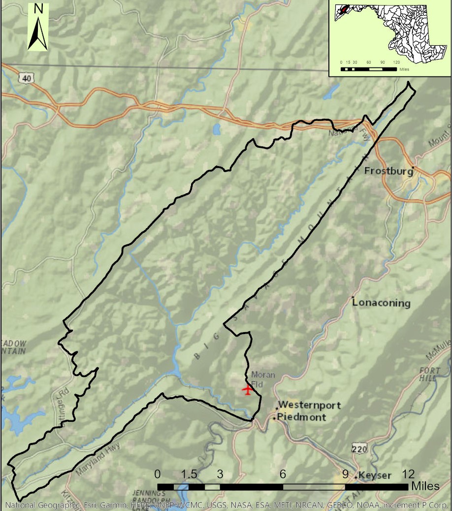 Map of the Savage River Watershed
