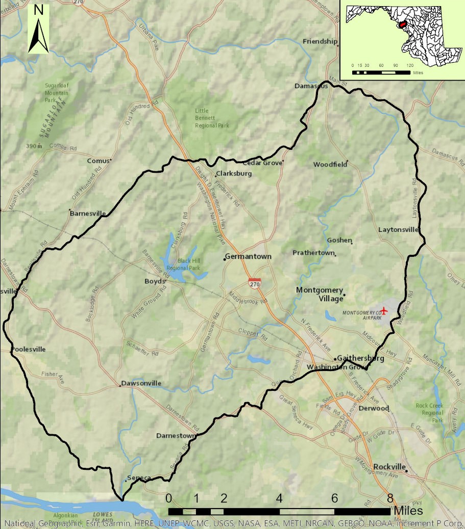 Seneca Creek Watershed Map