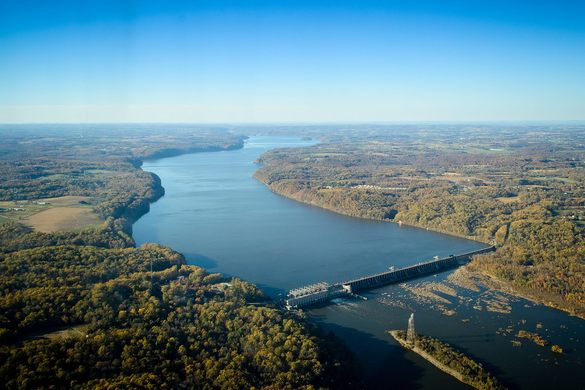 Aerial view of Conowingo Dam