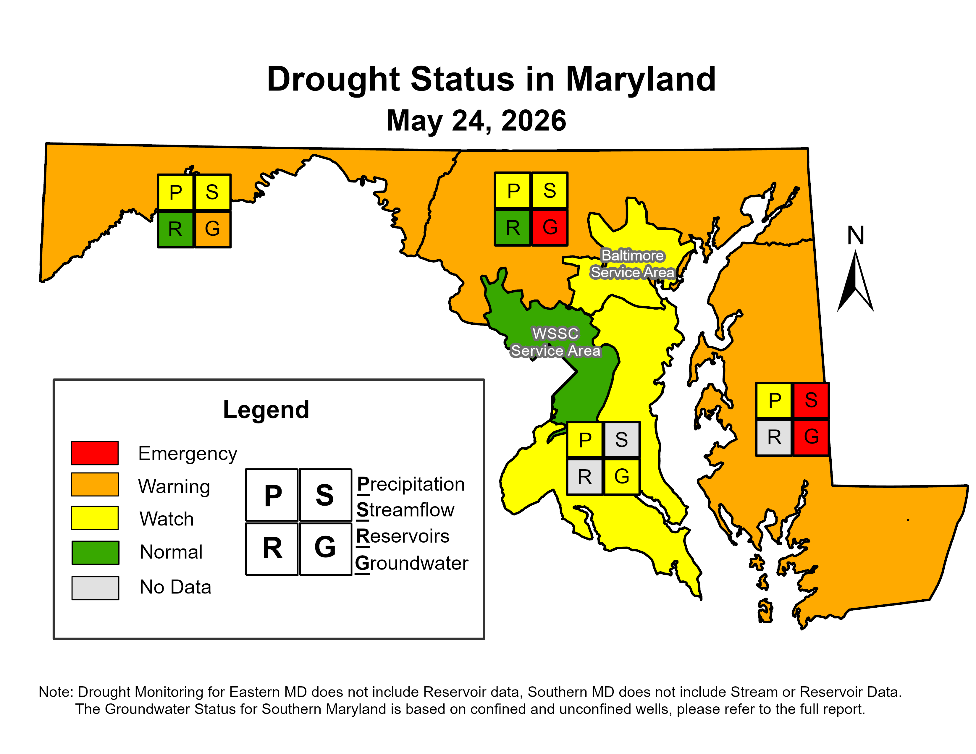 Drought Status Map