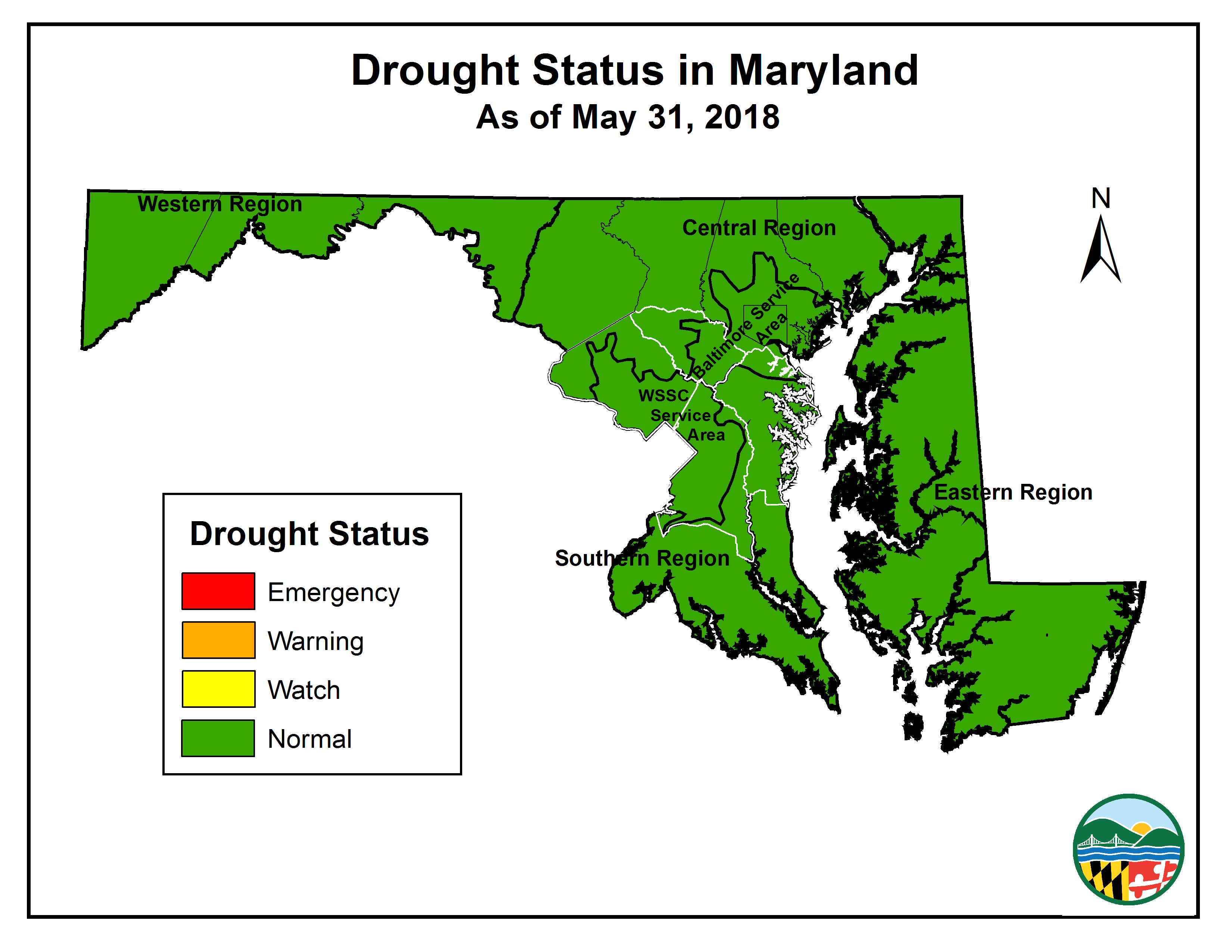 Drought Status as of 2018-05-31