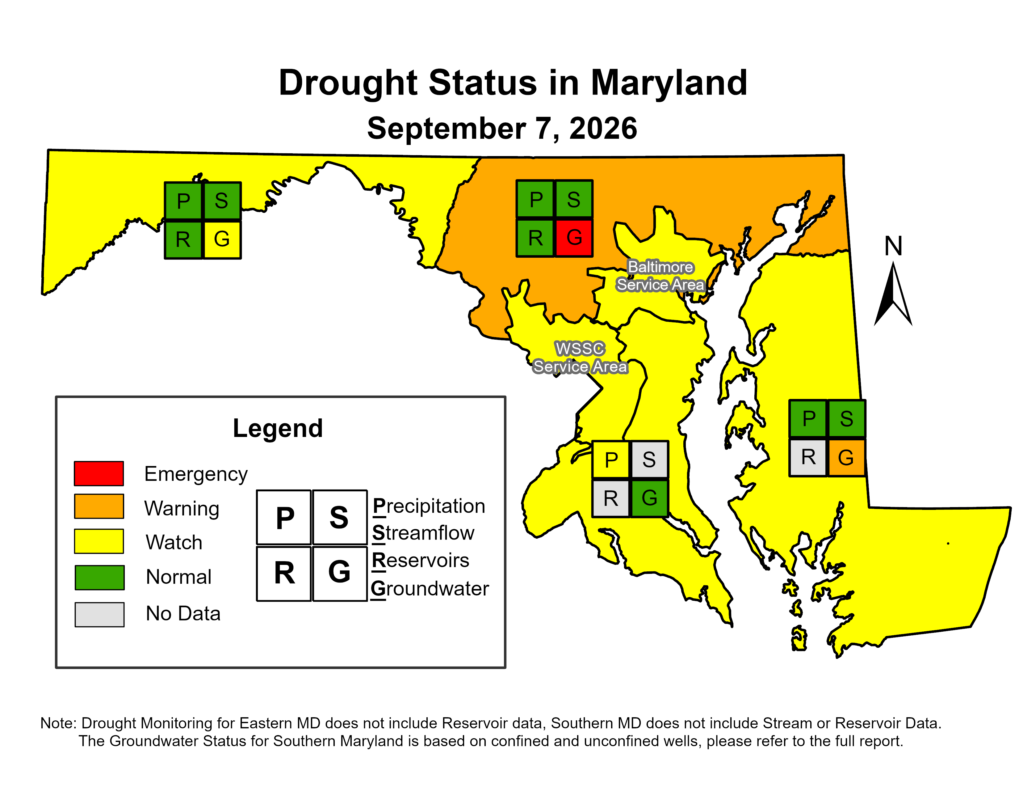 Drought Status Map