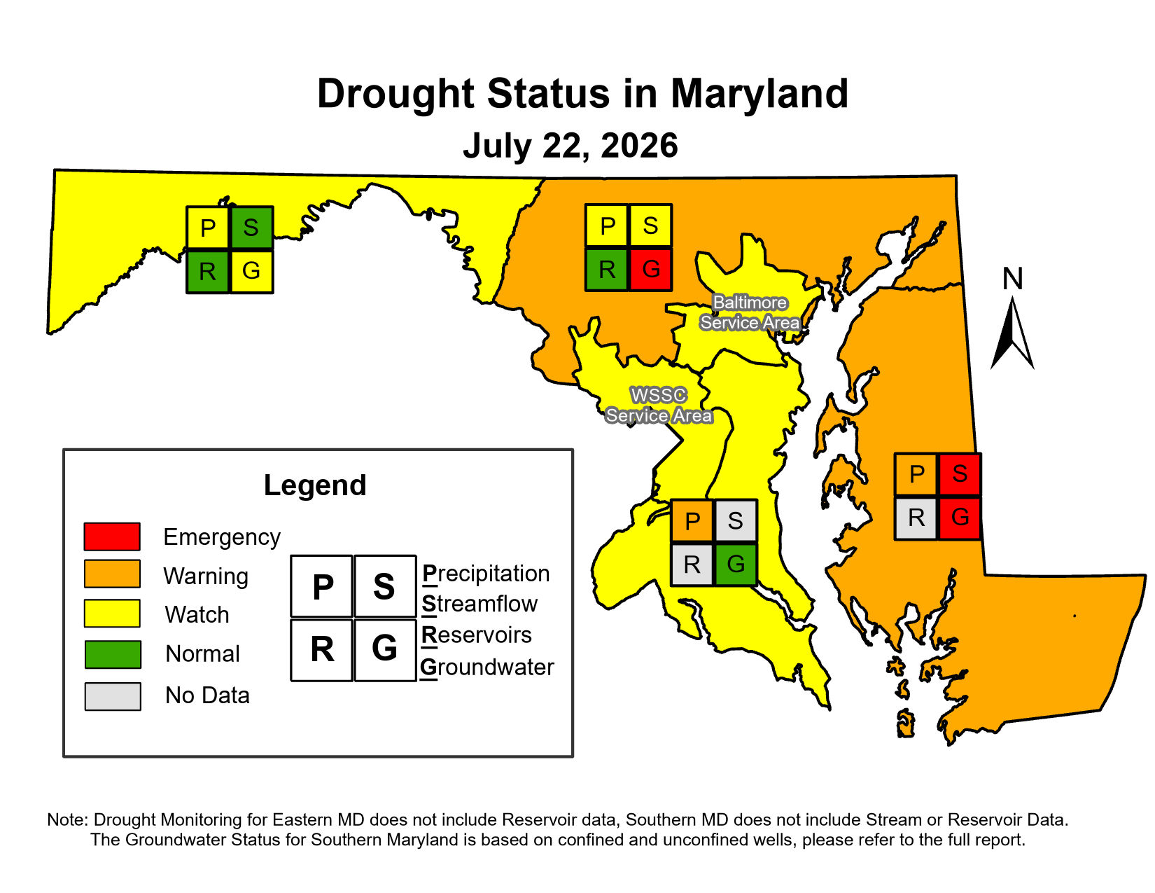 Drought Status Map