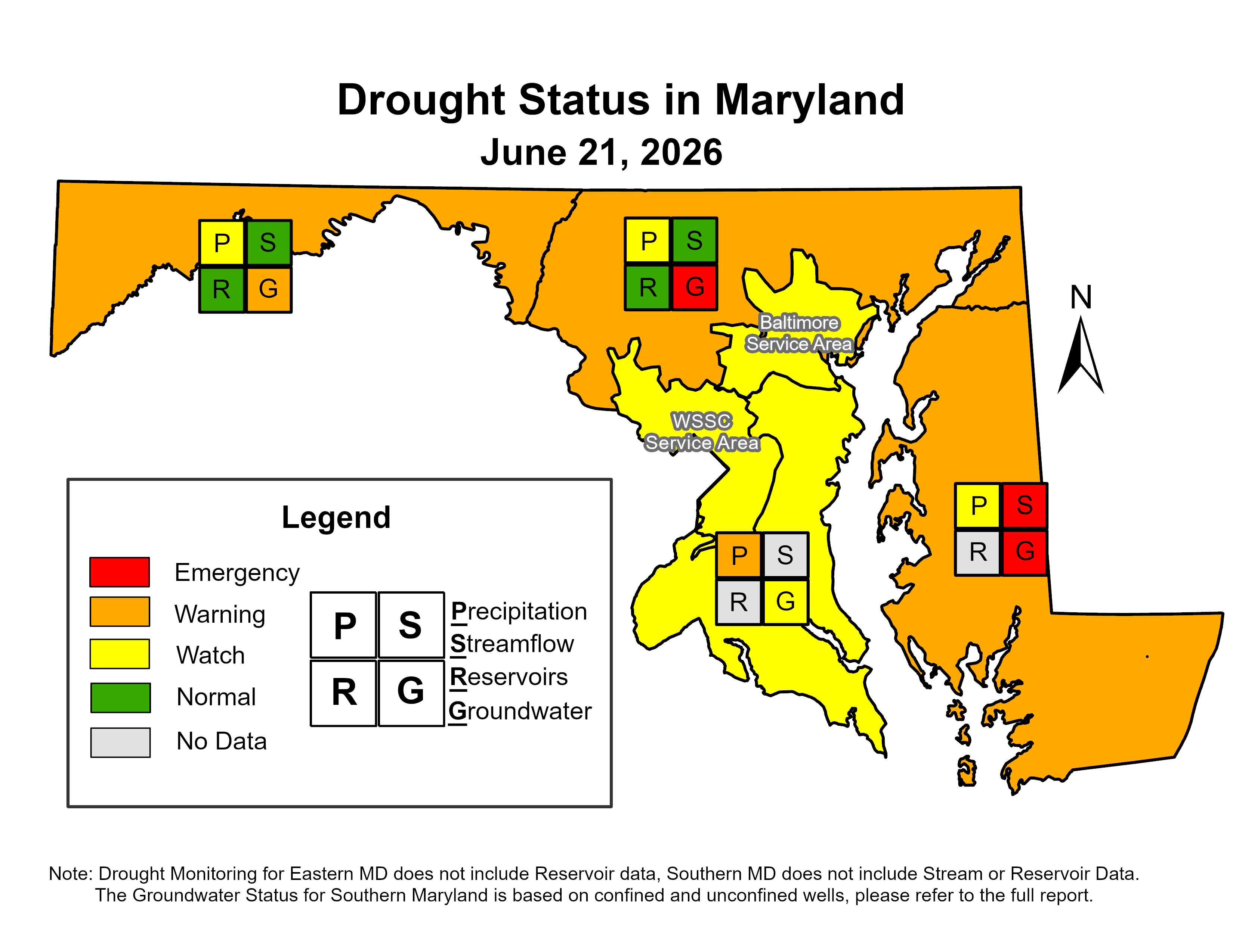 Drought Status Map