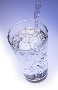 Photo of a glass of drinking water